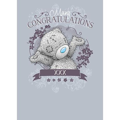 Many Congratulations Me to You Bear Card £1.79